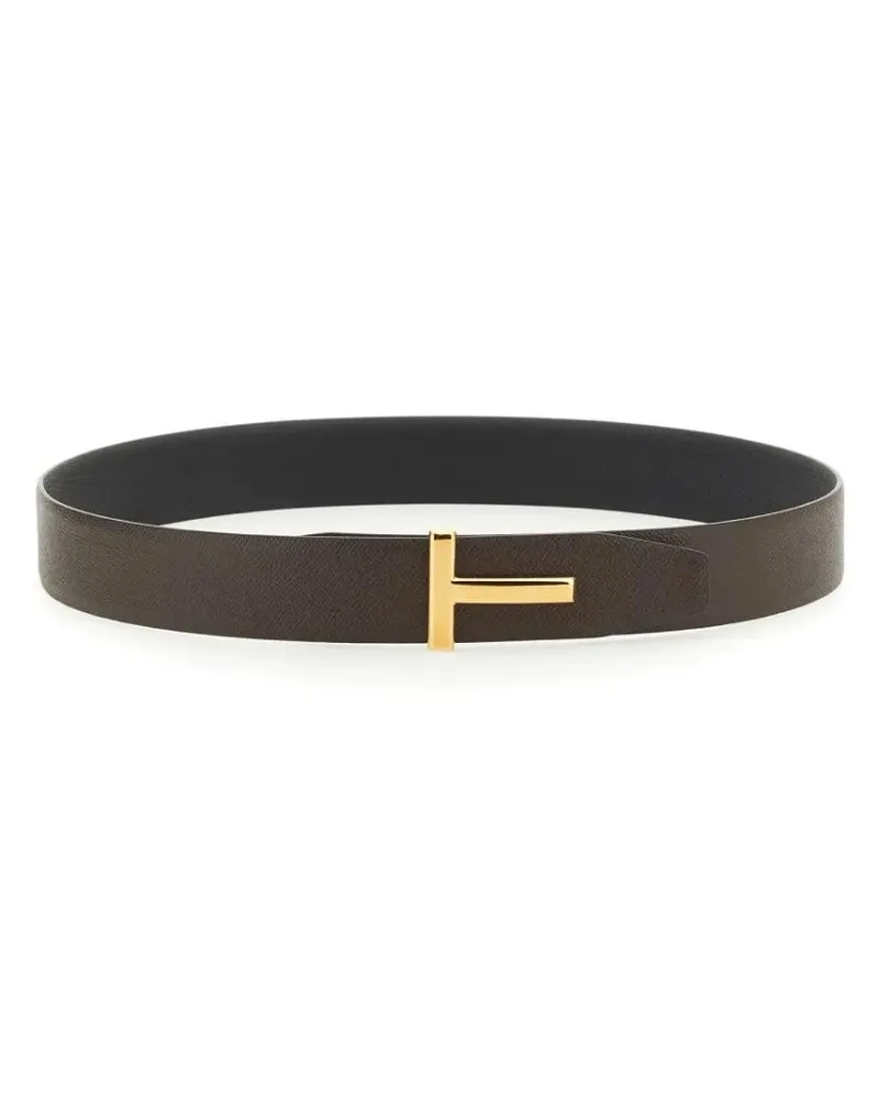 Tom Ford Gürtel Reversible Belt braun Braun