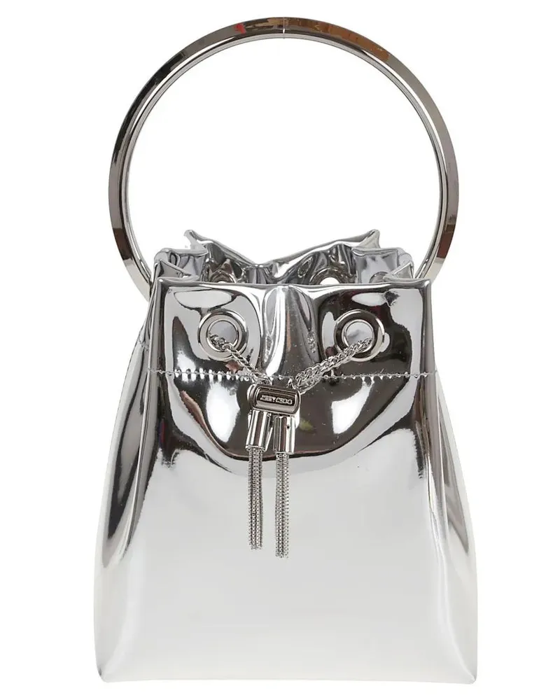 Jimmy Choo Beuteltaschen Iconic Bon Bon Bag silberfarben 