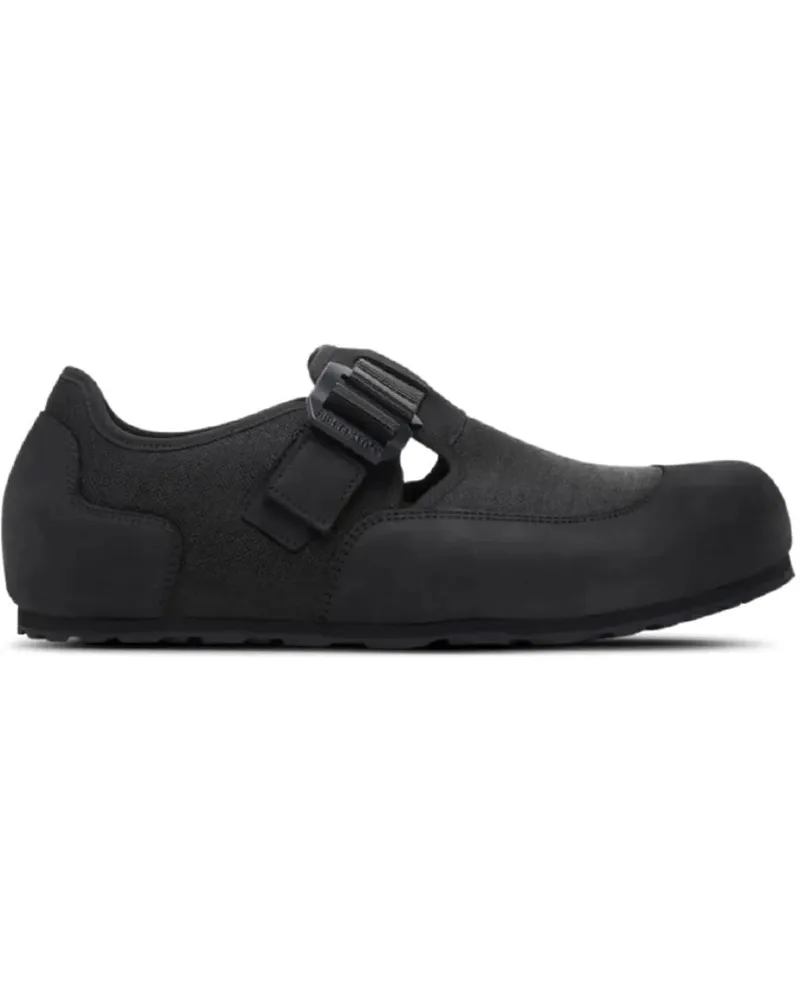 Birkenstock Slipper & Pantoletten LONDON NOVA TEXTILE BLACK schwarz Schwarz