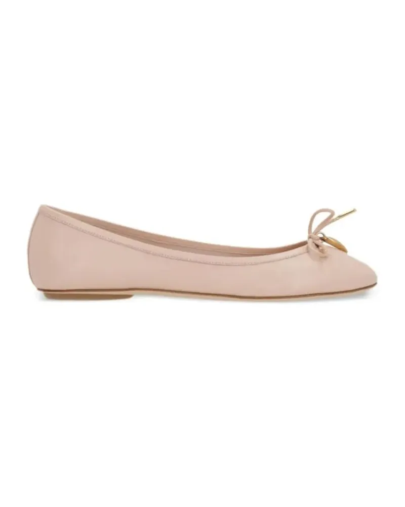 Chloé Iris Leather Ballerina Flats beige Beige