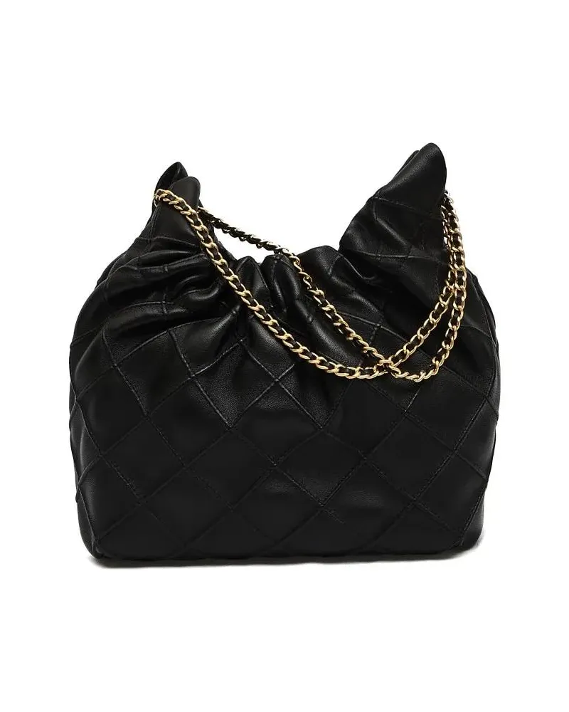 Tory Burch Hobo Bags Mini Hobo Black Leather schwarz Schwarz