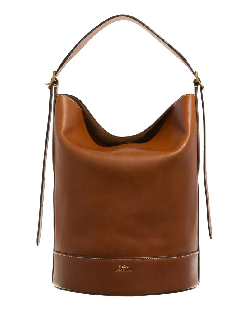 Ralph Lauren Beuteltasche Bucket Bag Medium Braun