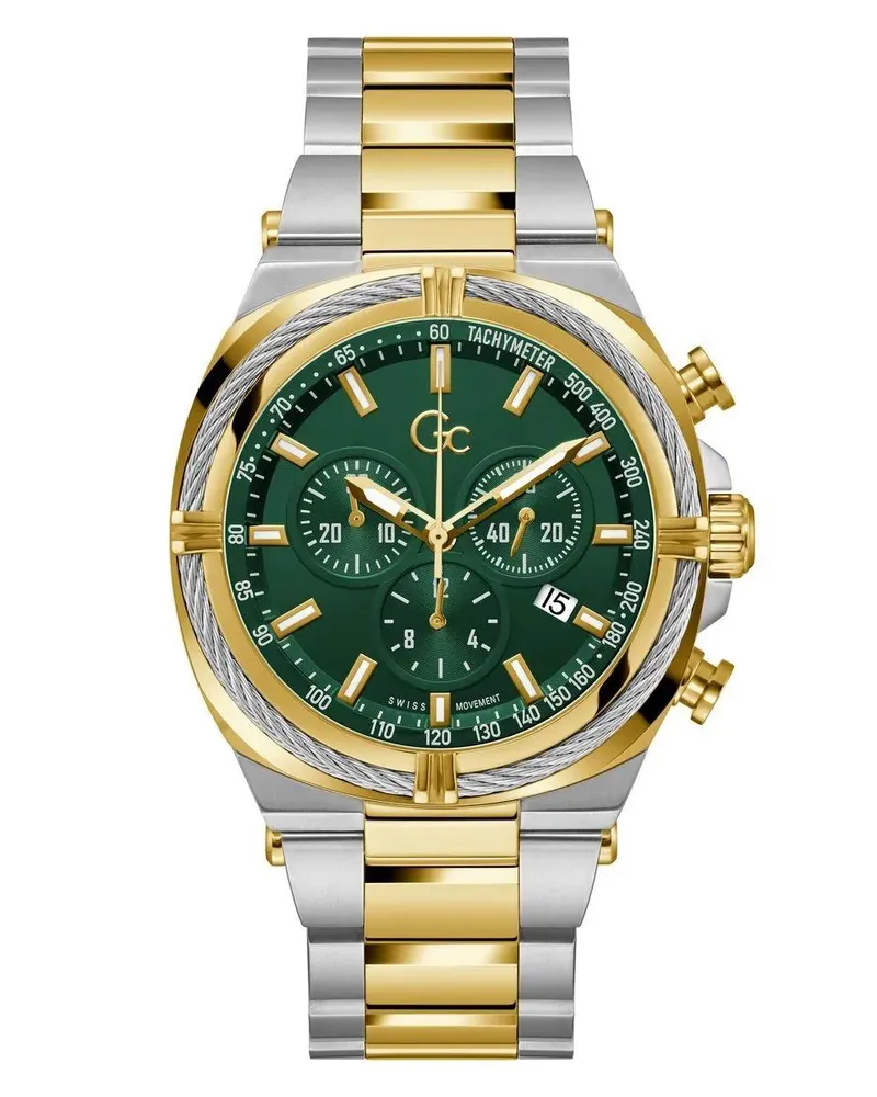 Gc Uhren Quarz-Chronographenuhr  Ironclass silver Silber