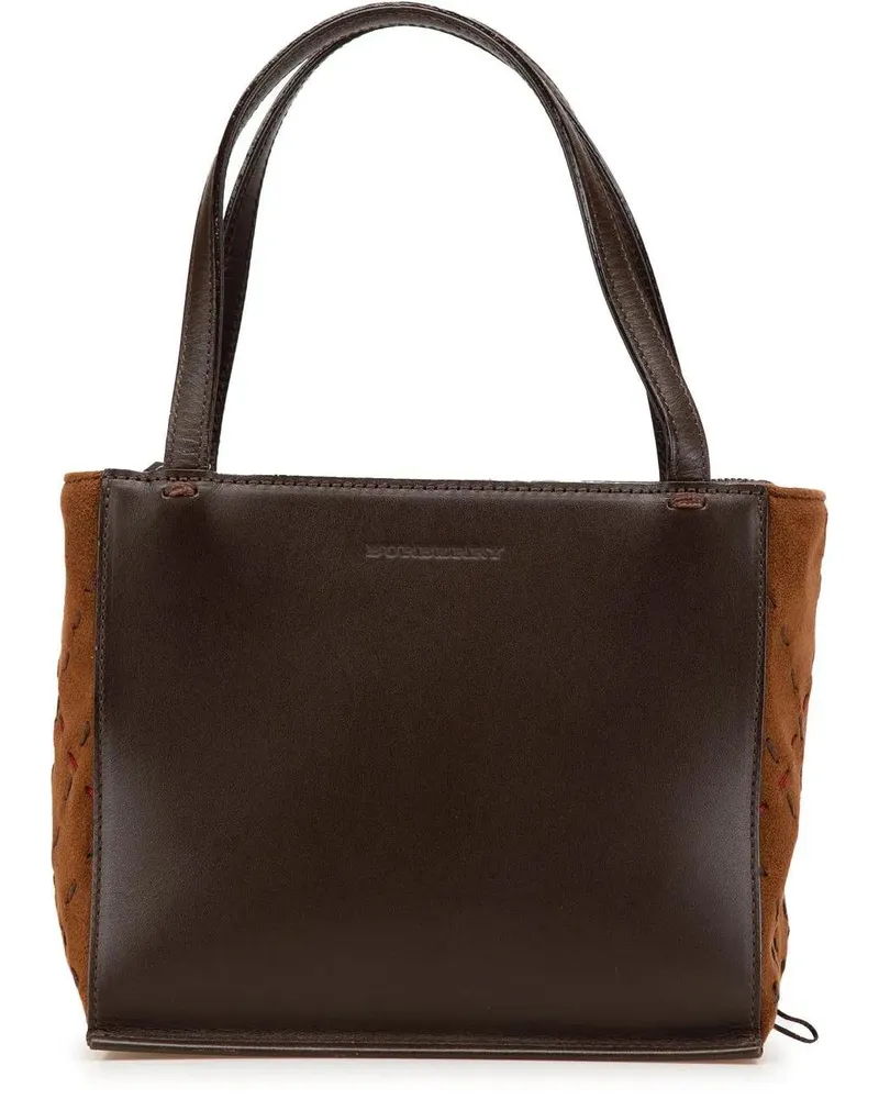 Burberry Crossbody Bags Leather and Suede Handbag braun Braun