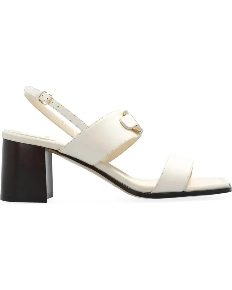 Ferragamo Sandalen Ferragamo Lou Leather Sandals weiß Weiß