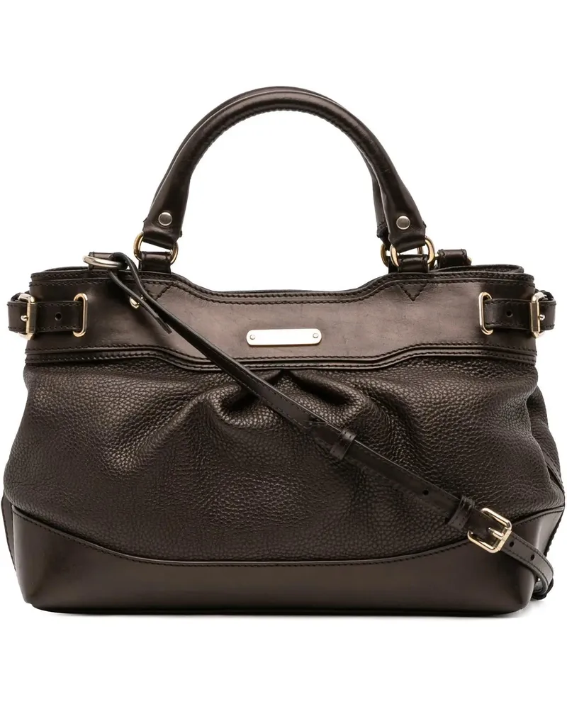 Burberry Hobo Bags Calfskin Bridle Hepburn Satchel braun Braun