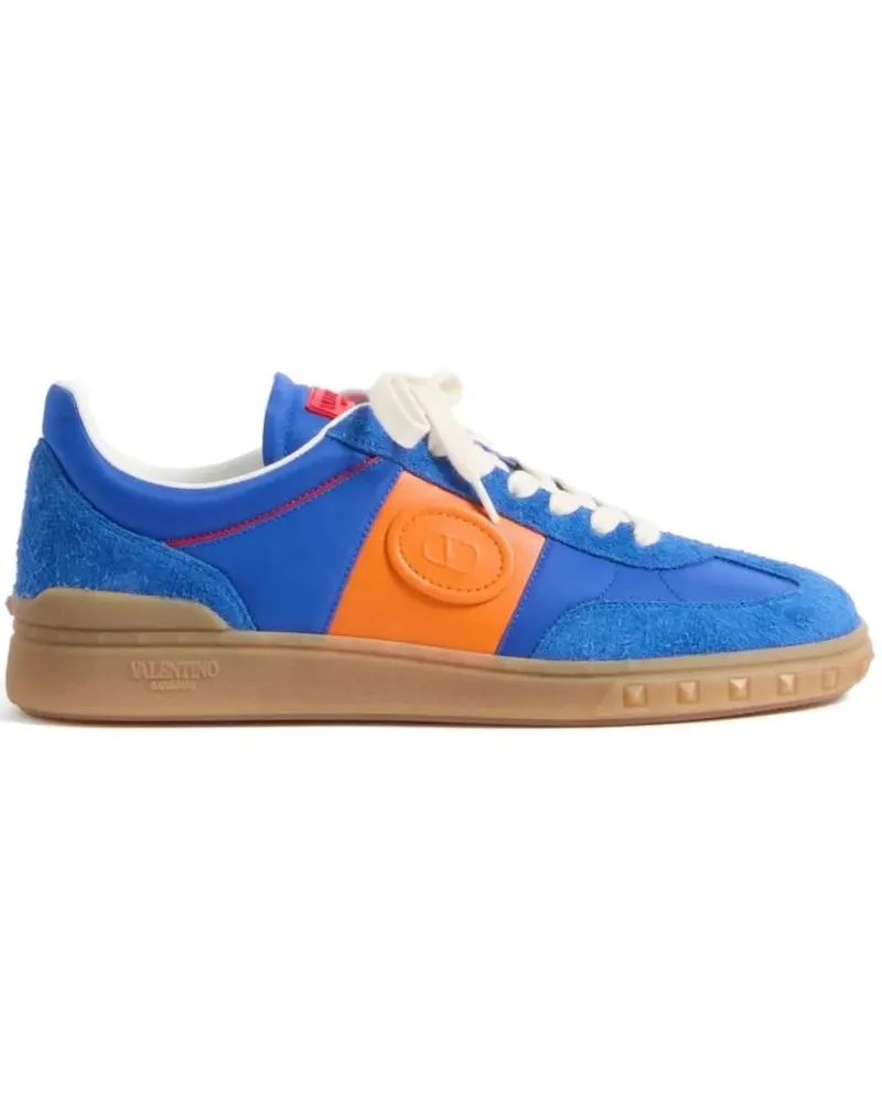 Valentino Garavani Low-Top Sneaker Color-Blocked Sneakers With Rockstud Detailing blau Blau