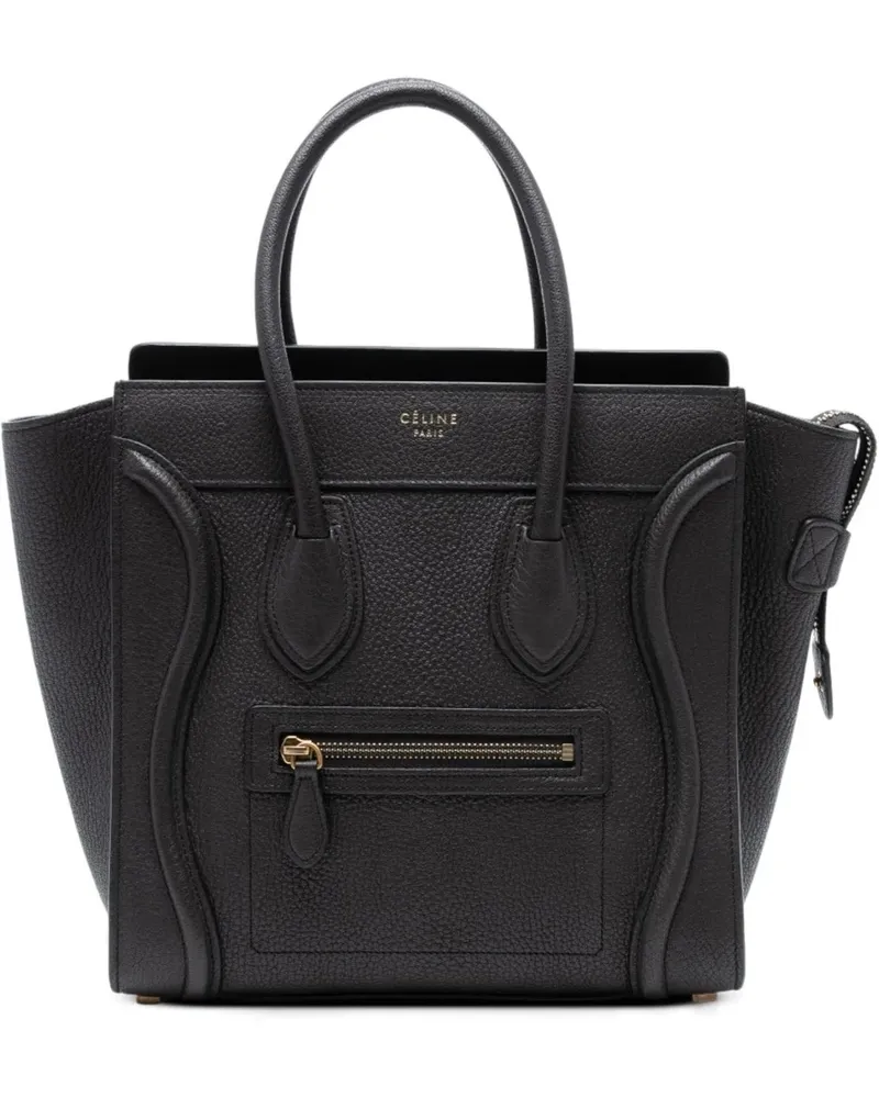 Celine Shopper Micro Leather Luggage Tote braun Braun