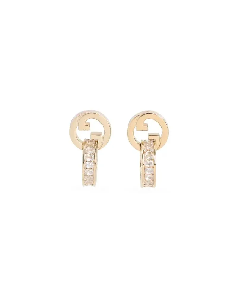Gucci Ohrringe Metal And Zircon Earrings gold Gold