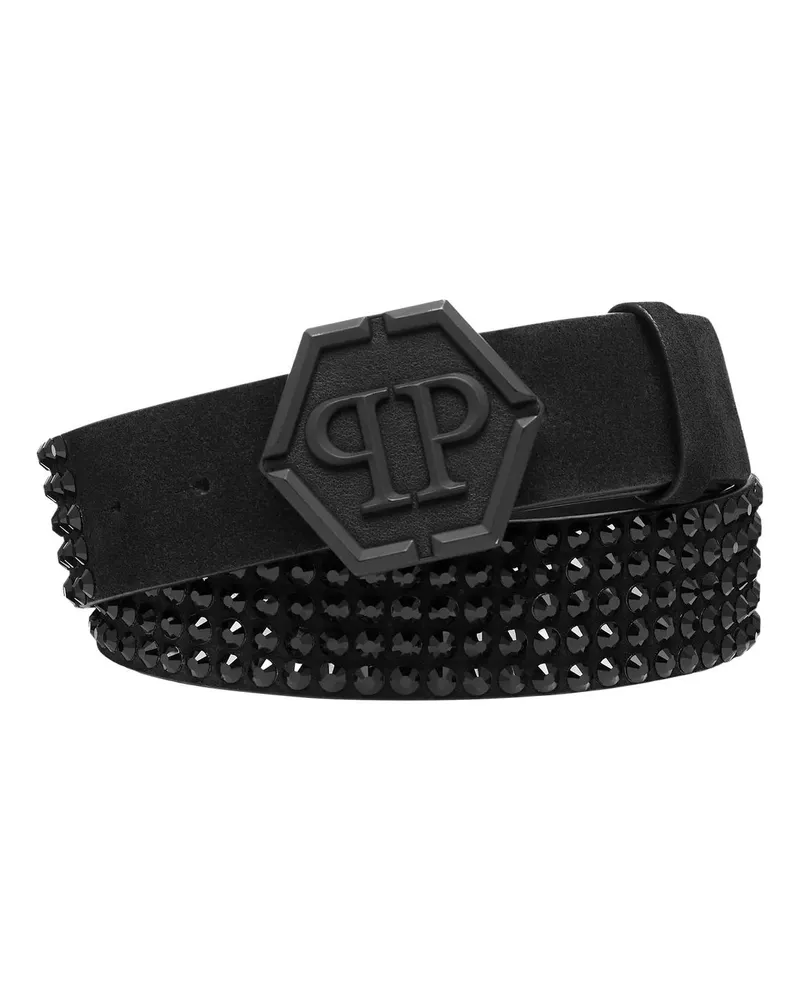 Philipp Plein Gürtel Gürtel Mit Schmucksteinen schwarz Schwarz
