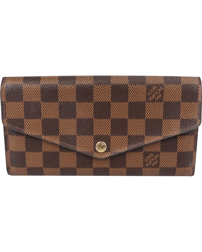 Louis Vuitton Portemonnaie  Damier Ebene Monogram Sarah Wallet braun Braun