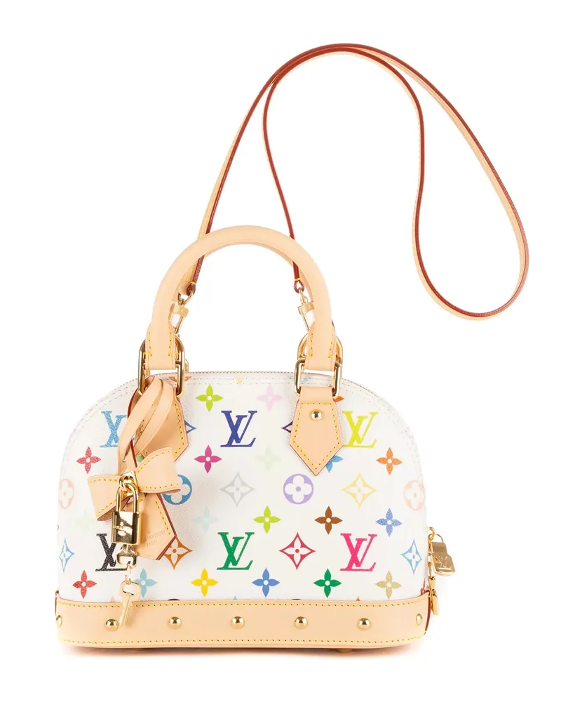 Louis Vuitton Crossbody Bags Ltd. Ed. Takashi Murakami Multicolore Alma BB weiß Weiß
