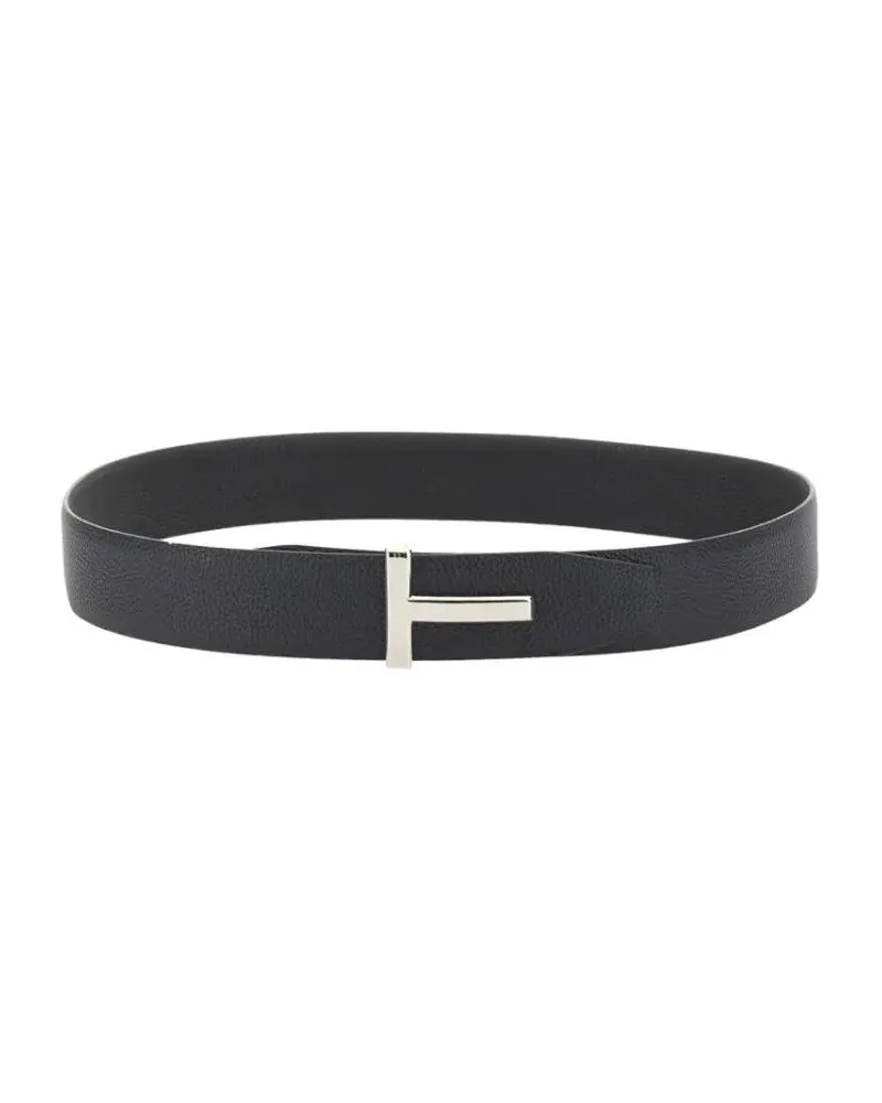 Tom Ford Gürtel Reversible Calf Leather Belt blau Blau