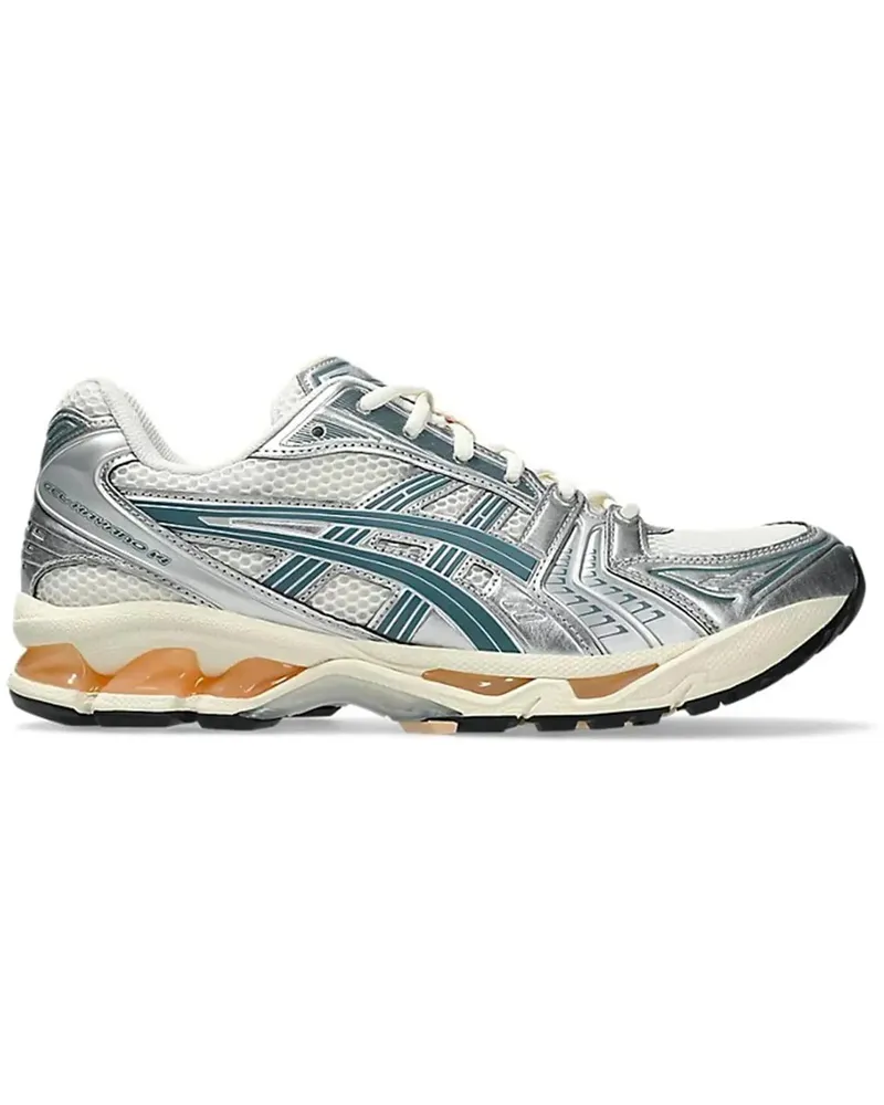 Asics Low-Top Sneaker Futuristic Metallic Silver Sneakers With Breathabl grau Grau
