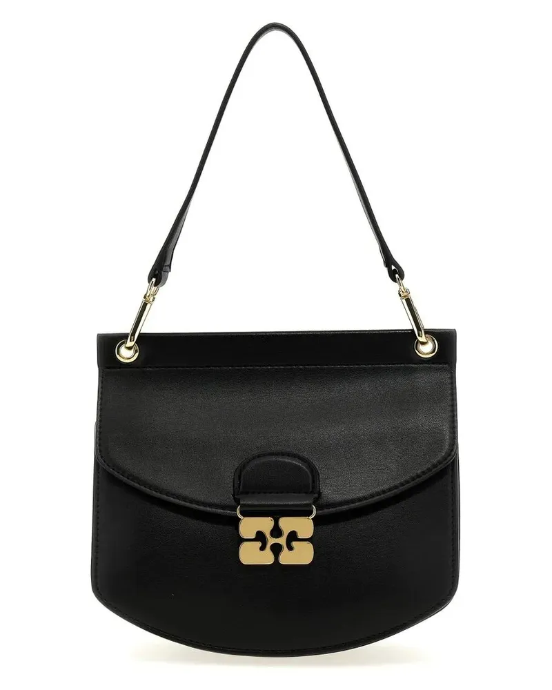 Ganni Hobo Bags 'Apo-G Small' Shoulder Bag schwarz Schwarz
