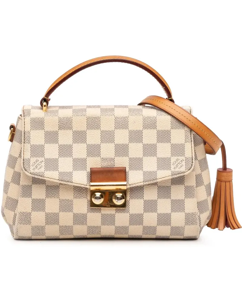 Louis Vuitton Hobo Bags Damier Azur Croisette weiß Weiß