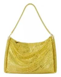 Paco Rabanne Crossbody Bags Pixel Tube Small Hobo Bag - Tissu - Gold 