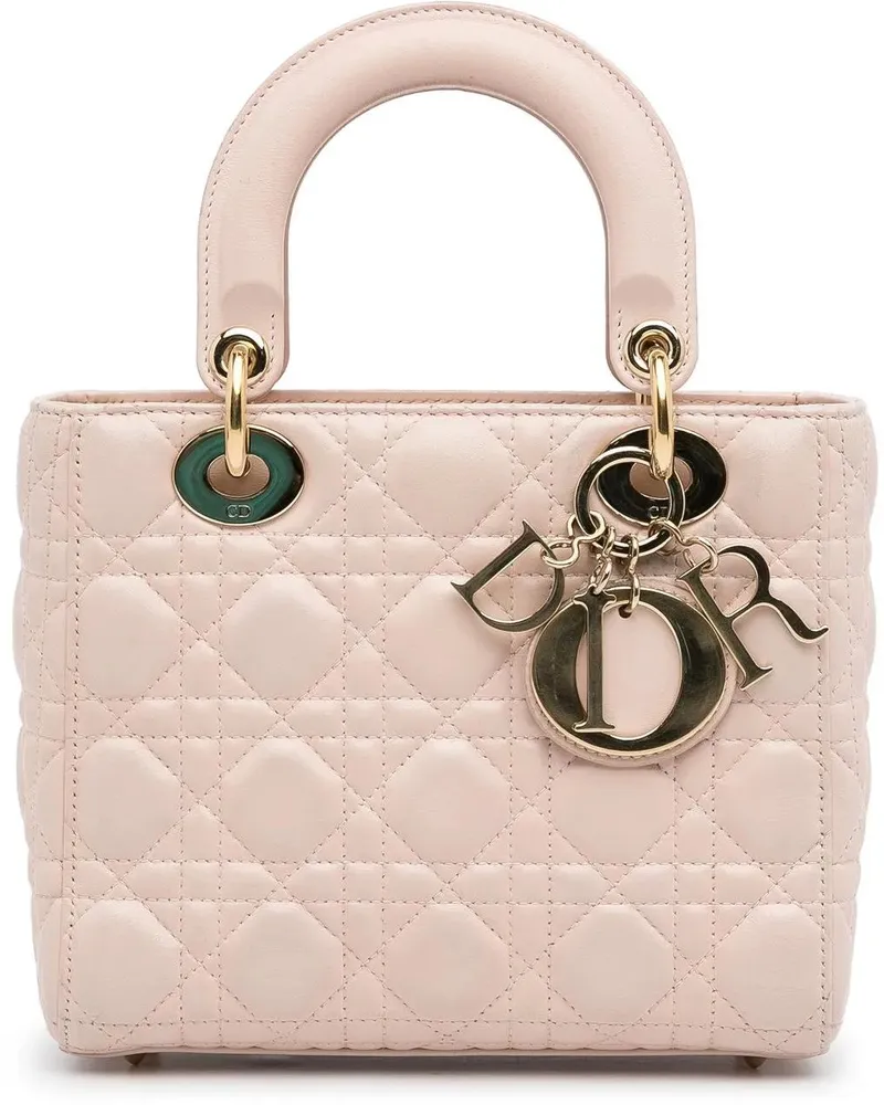 Dior Hobo Bags 2017 Small Lambskin Cannage My ABCDior Lady Dior rosa Gold