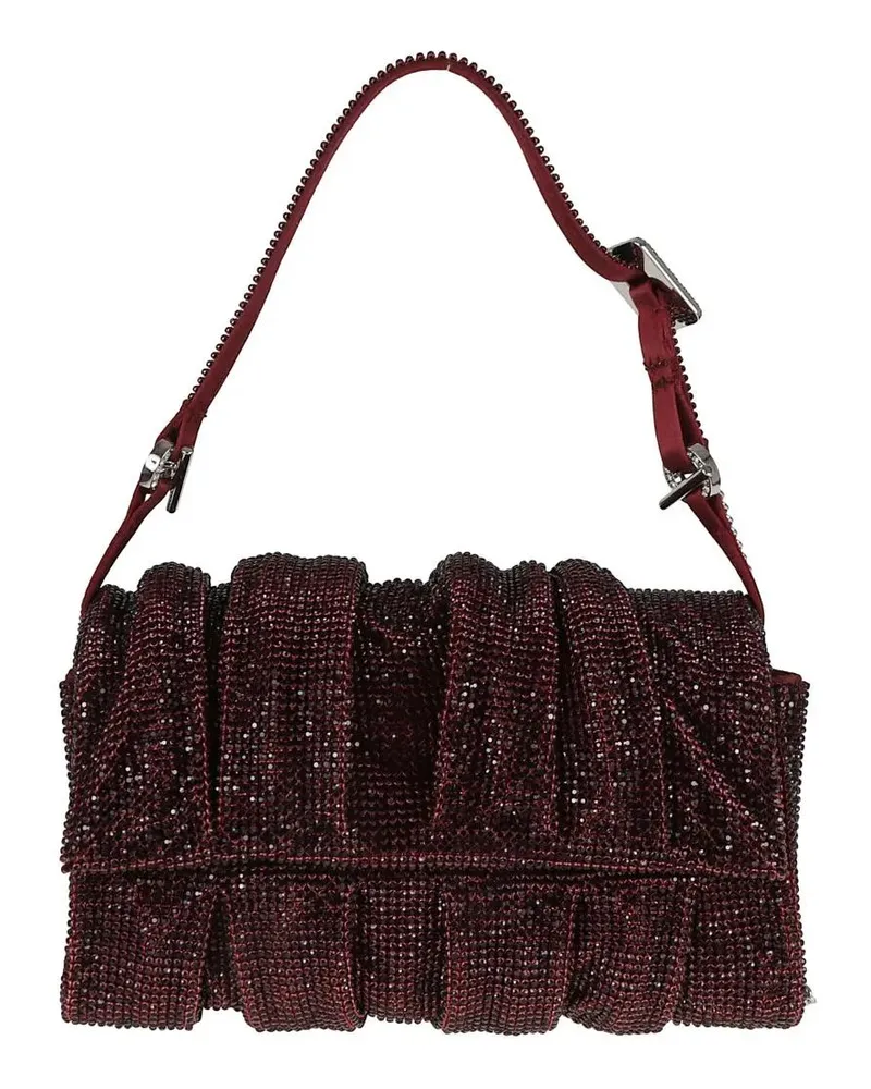 Benedetta Bruzziches Hobo Bags Ruched Metal Mesh Shoulder Bag rot Rot