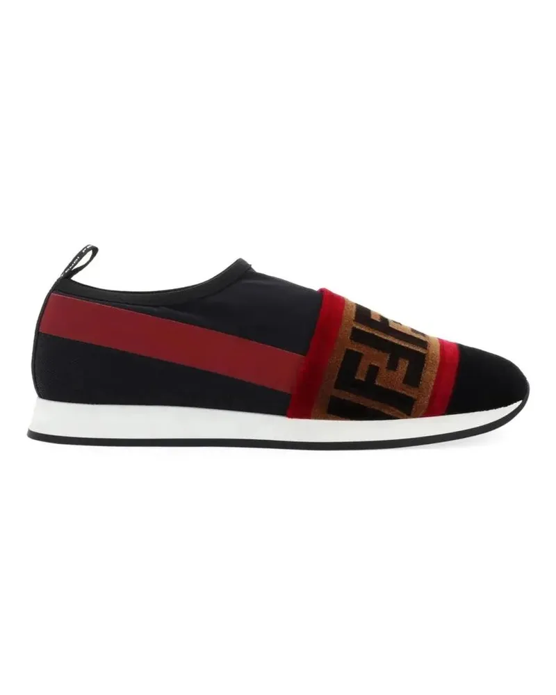 Fendi Low-Top Sneaker Slip-On Sneakers With Iconic Ff Logo Detail schwarz Schwarz