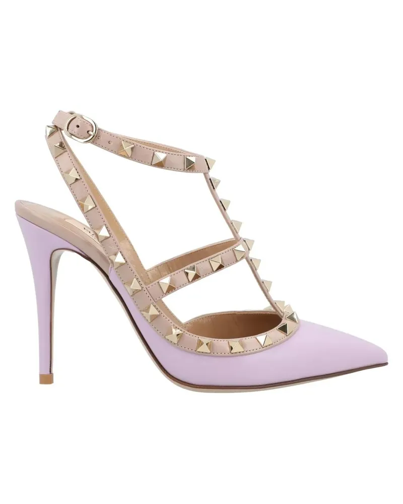 Valentino Garavani Hohe Schuhe Rockstud Pumps Purple pink Rosa