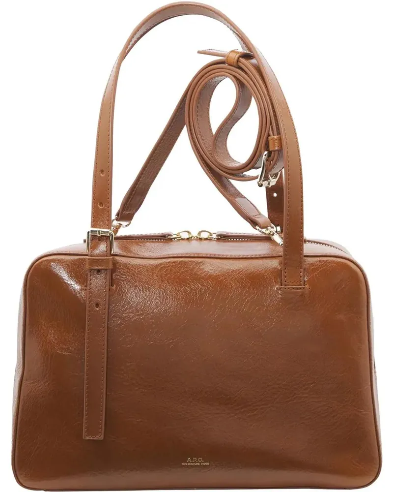 A.P.C. Crossbody Bags Virginie Box Bag braun Braun