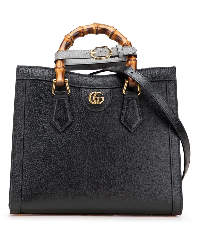 Gucci Hobo Bags 2016-2025 Small Leather Bamboo Diana Satchel schwarz Schwarz