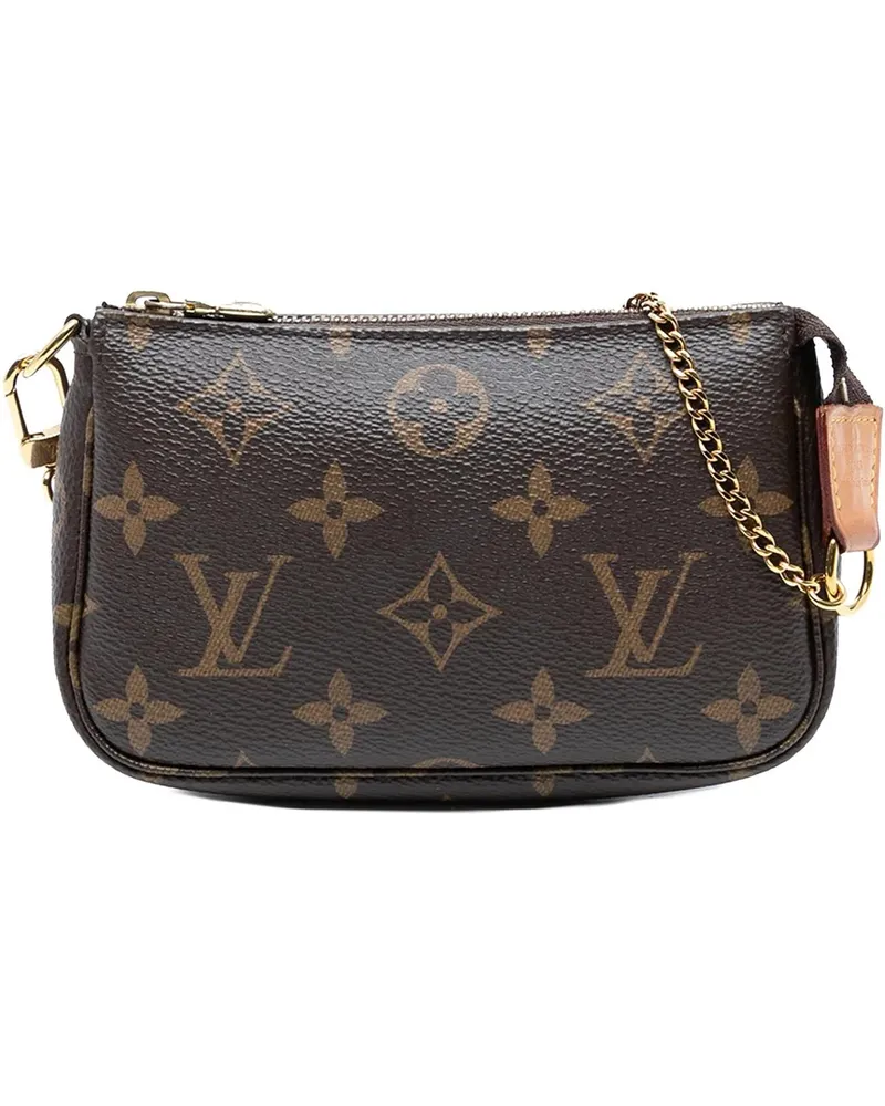 Louis Vuitton Crossbody Bags Monogram Mini Pochette Accessoires braun Braun