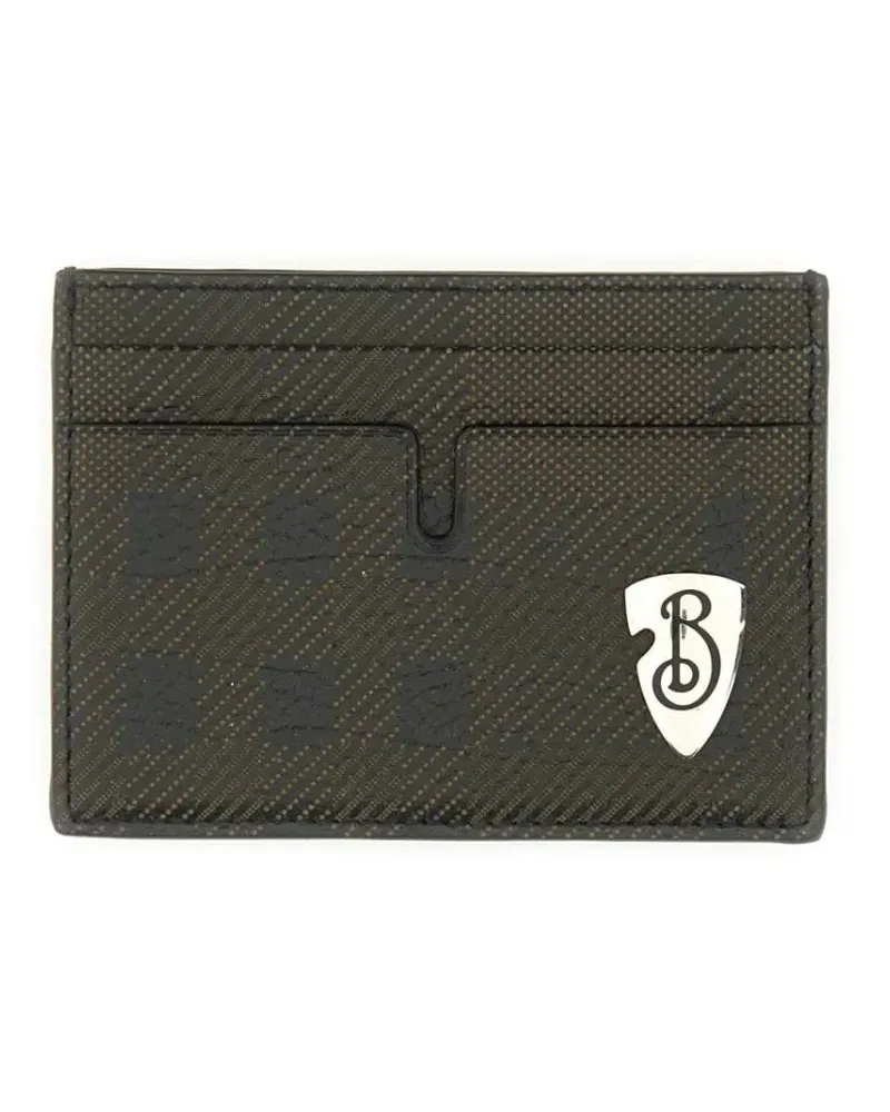 Burberry Portemonnaies Leather Card Holder grau Grau
