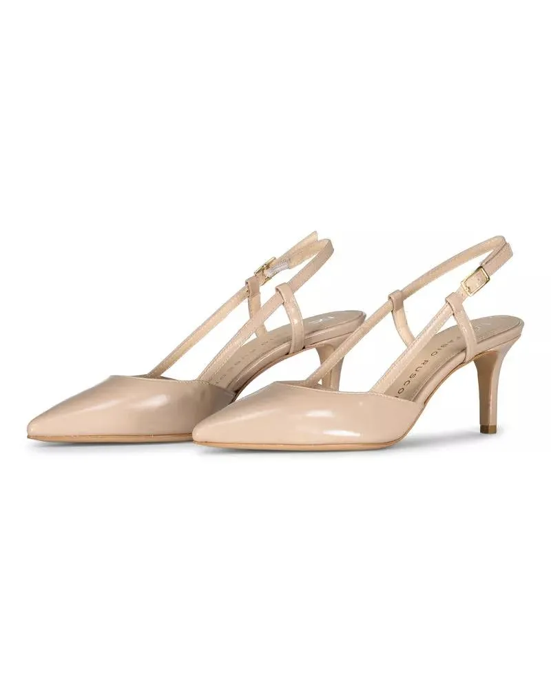Fabio Rusconi Low-Top Sneaker Sling Back Pumps Albano aus Leder beige Beige