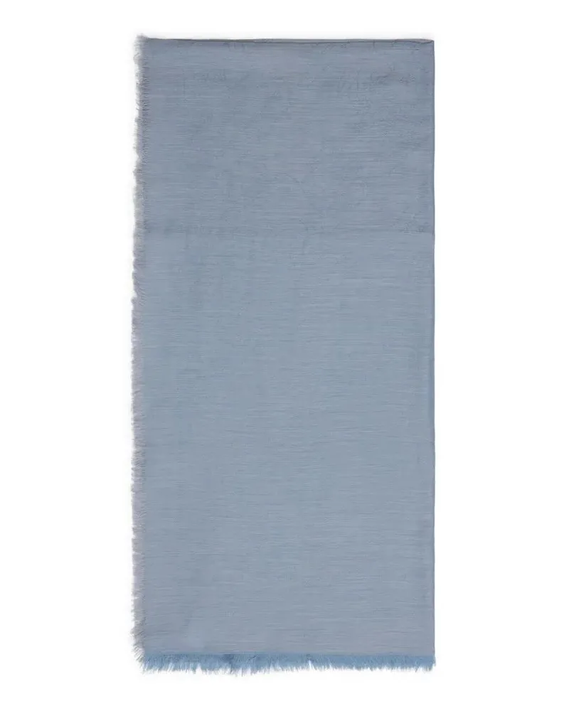 Berluti Tücher & Schals Light Blue Cashmere And Cotton Scarf blau Blau