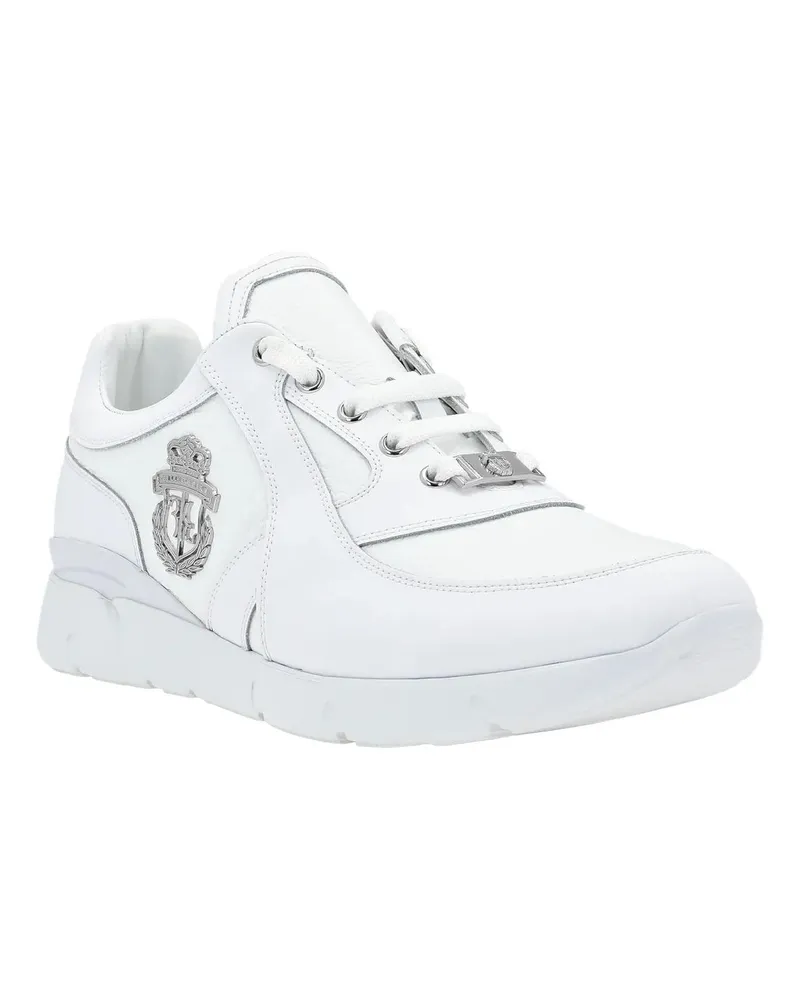 Billionaire Low-Top Sneaker Läufer Sneaker Crest weiß Weiß