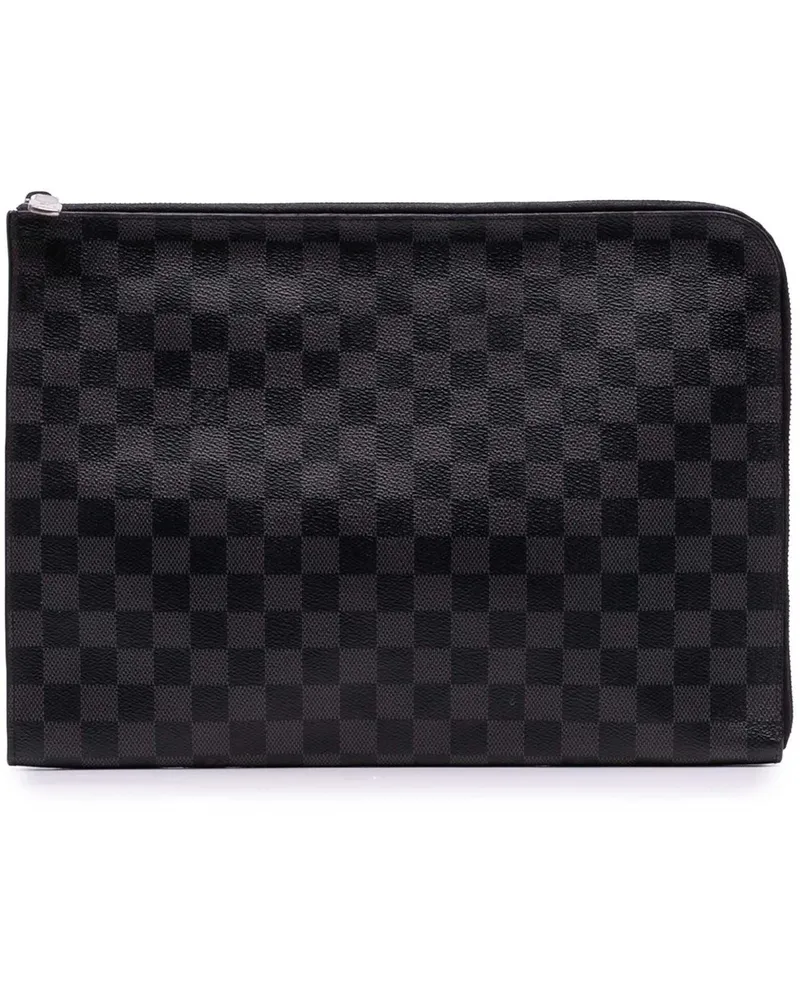 Louis Vuitton Clutches Damier Graphite Pochette Jour GM schwarz Schwarz