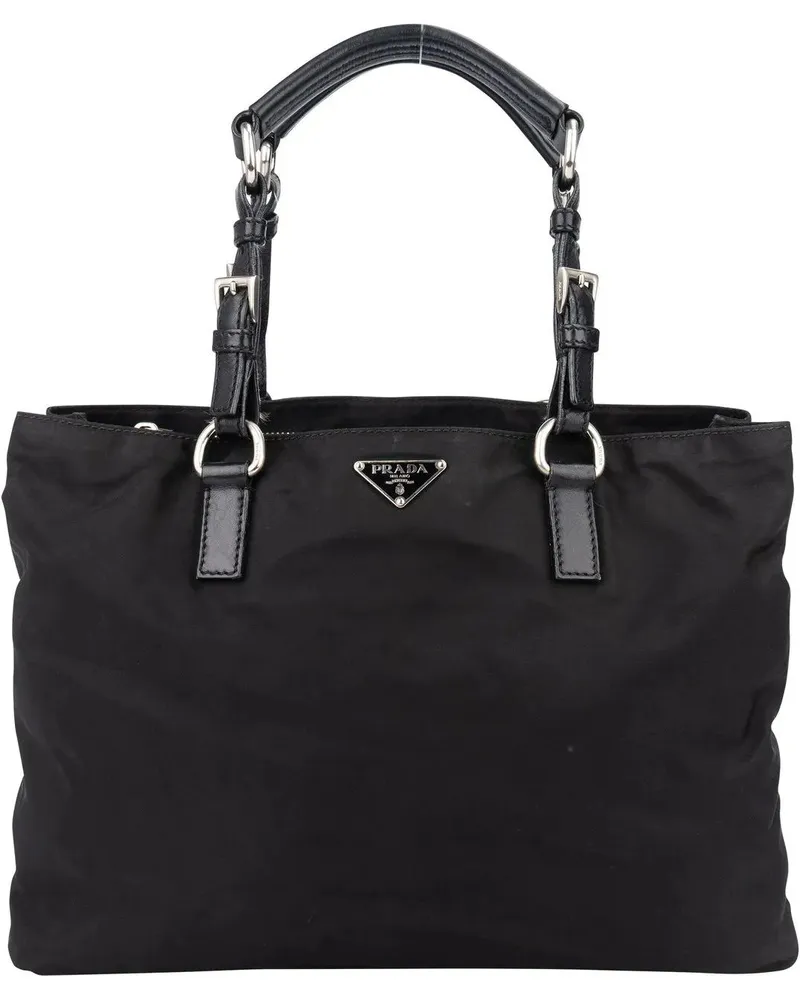 Prada Crossbody Bags  Black Nylon Triangle Handbag schwarz Schwarz