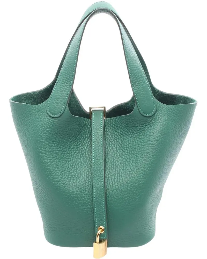 Hermès Crossbody Bags Clemence Picotin Lock 18 grün Grün