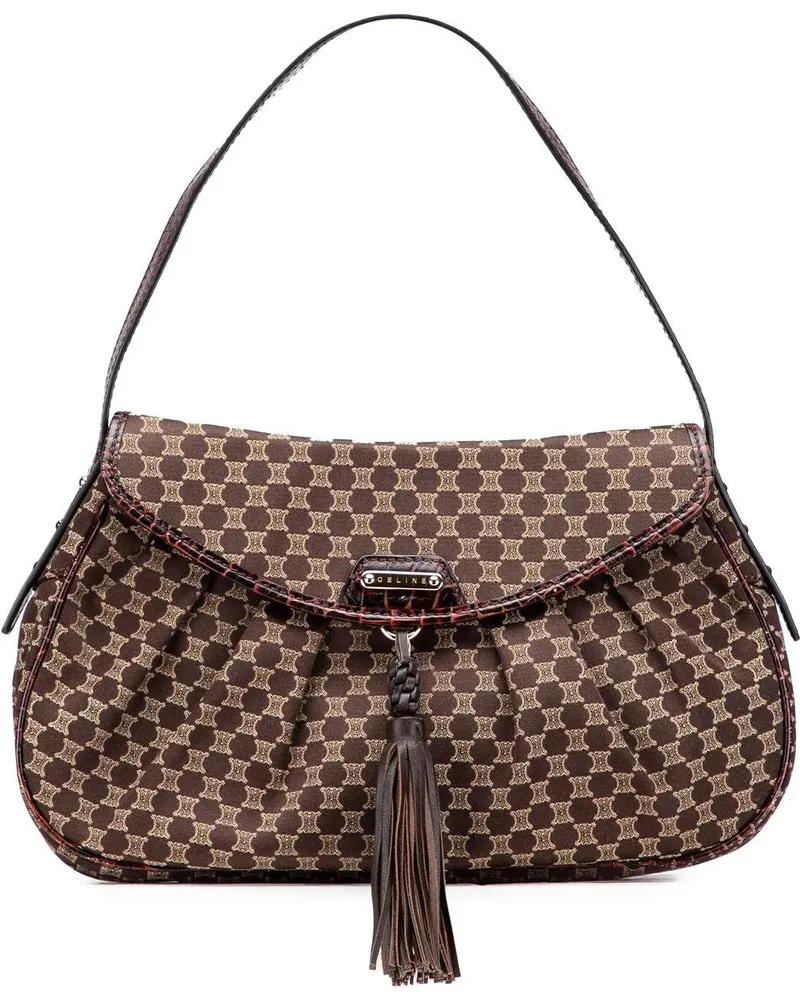 Celine Hobo Bags Macadam Canvas Shoulder Bag braun Braun