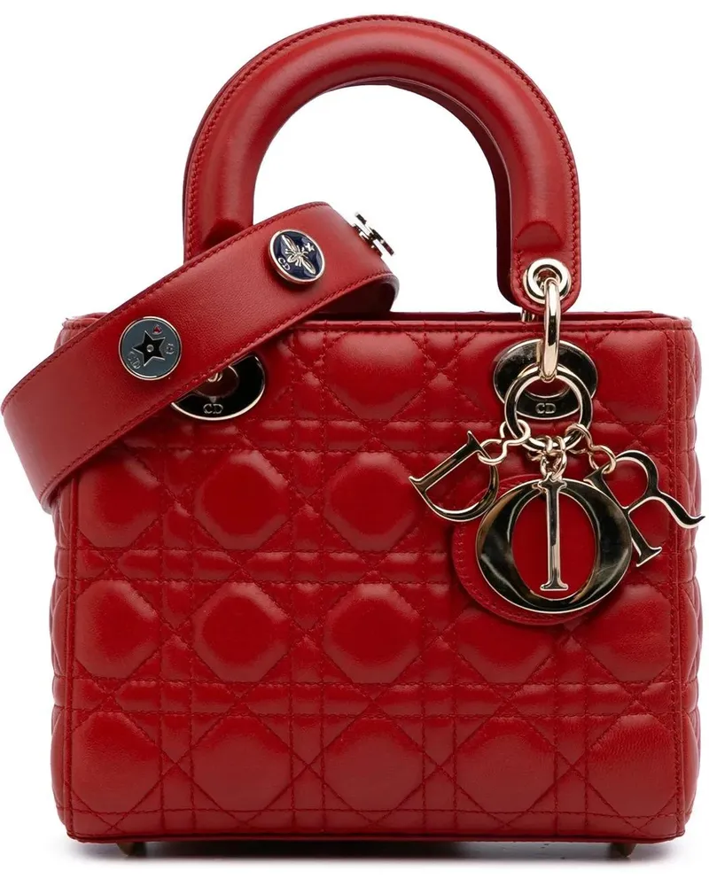 Dior Hobo Bags 2017 Small Lambskin Cannage My ABCDior Lady Dior rot Rot