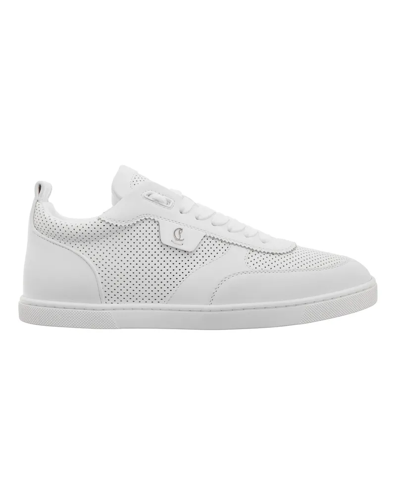 Christian Louboutin Sandalen Low-Top Sneakers weiß Weiß