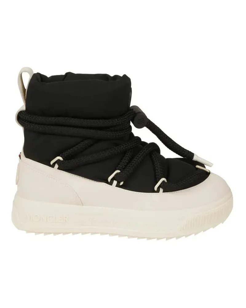 Moncler Stiefel Ankle-High Boots With Smooth Finish And Sturdy Sol schwarz Schwarz