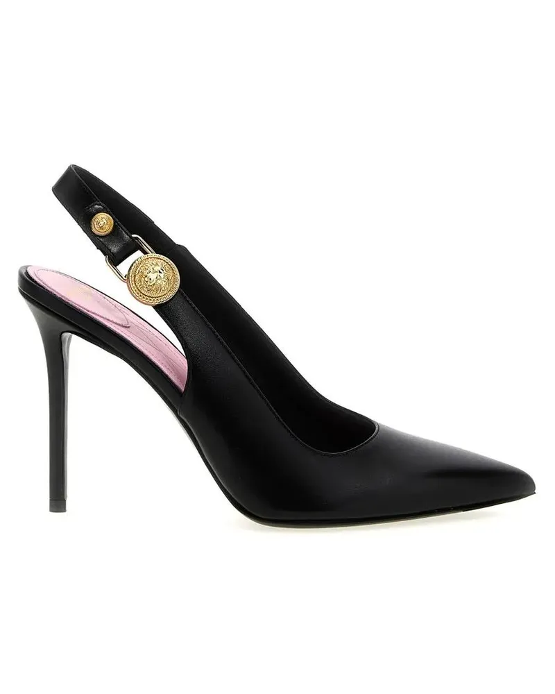Balmain Hohe Schuhe 'Eva' Slingback schwarz Schwarz