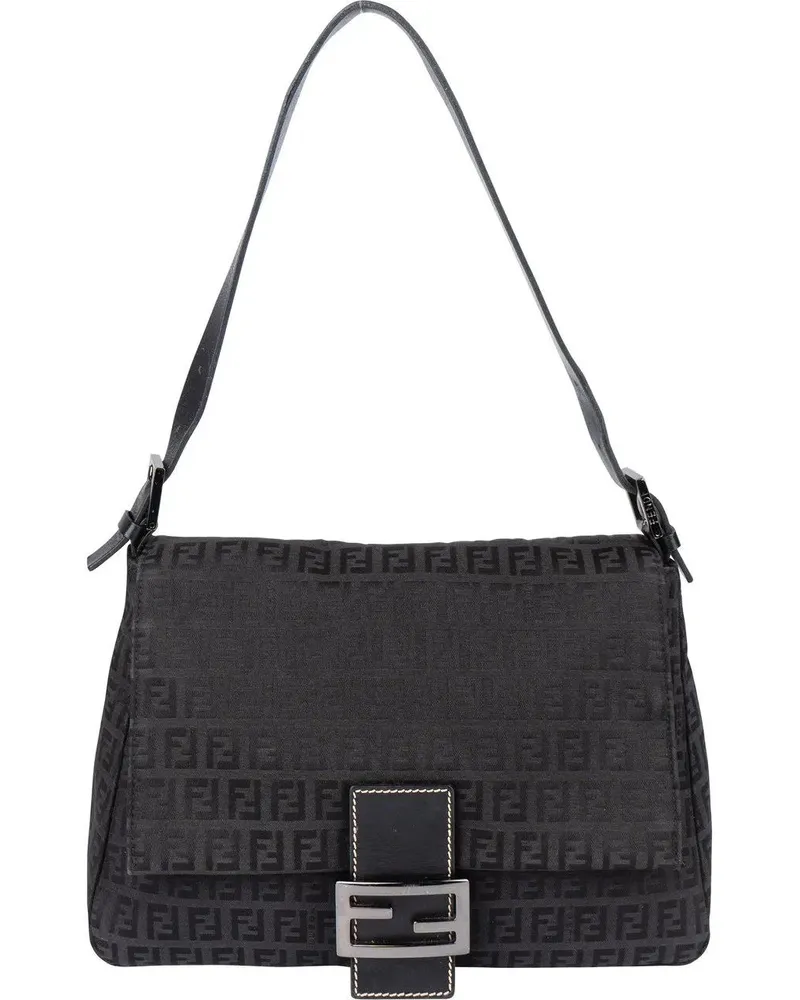 Fendi Crossbody Bags  FF Monogram Mamma Baguette Handbag schwarz Schwarz