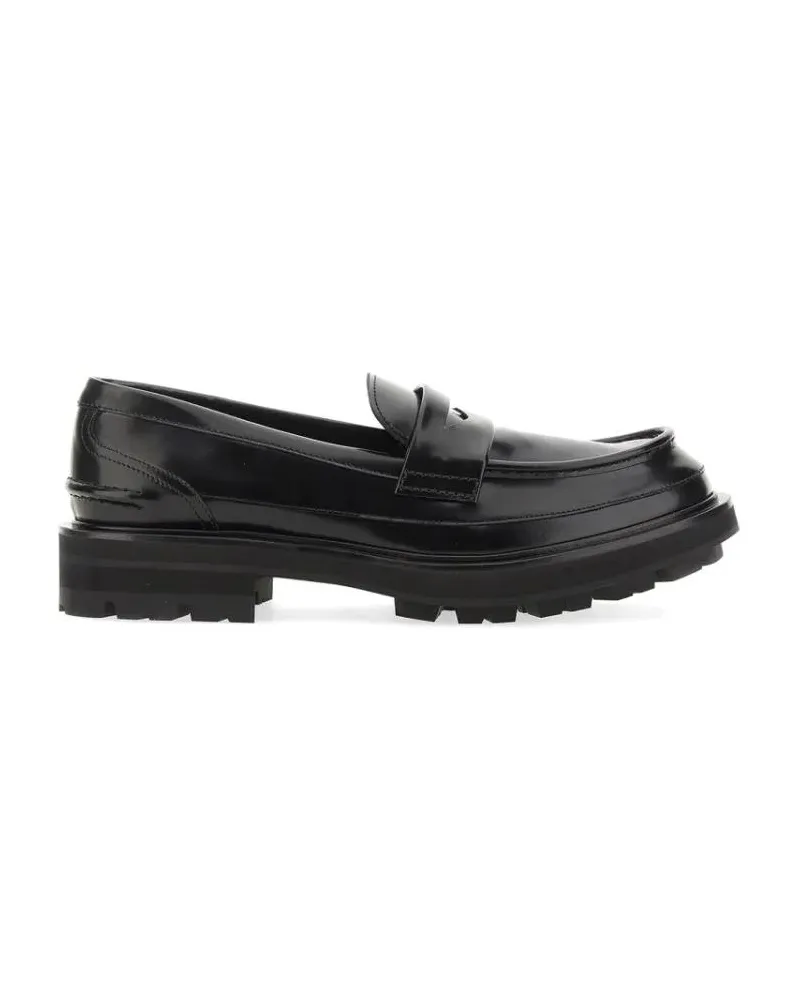 Alexander McQueen Loafer Leather Loafer schwarz Schwarz