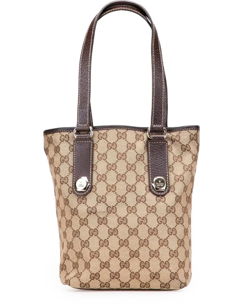 Gucci Hobo Bags GG Canvas Charmy Shoulder Bag braun Braun