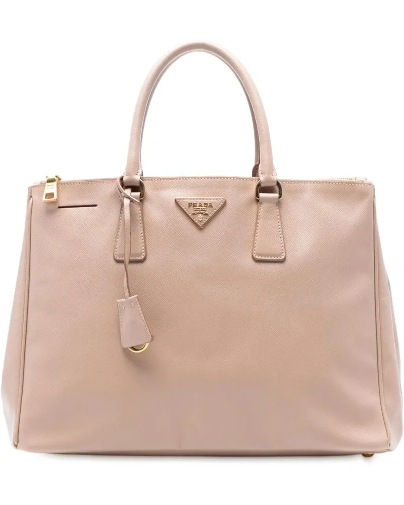 Prada Shopper Large Saffiano Lux Galleria Double Zip Tote braun Braun