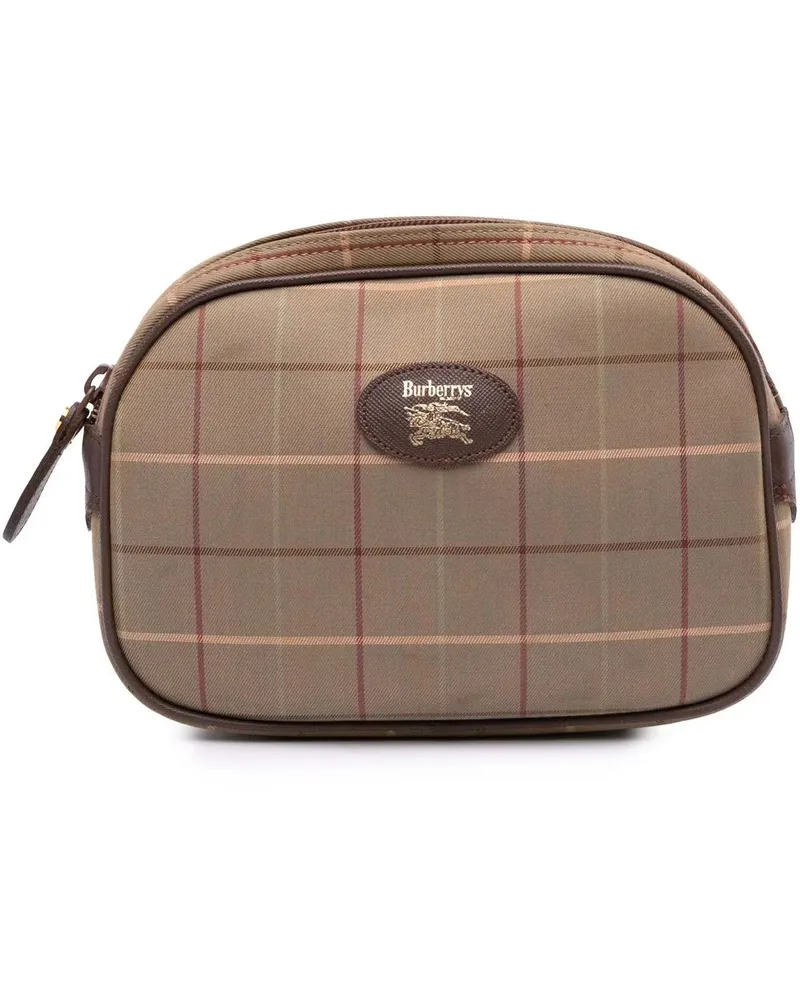 Burberry Clutches 20th Vintage Check Canvas Clutch braun Braun