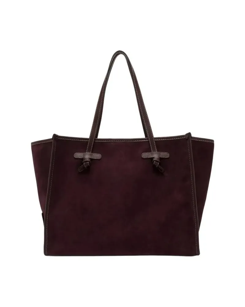 Gianni Chiarini Shopper & Totes Amarone Suede Handbag With Leather Detailing schwarz Schwarz