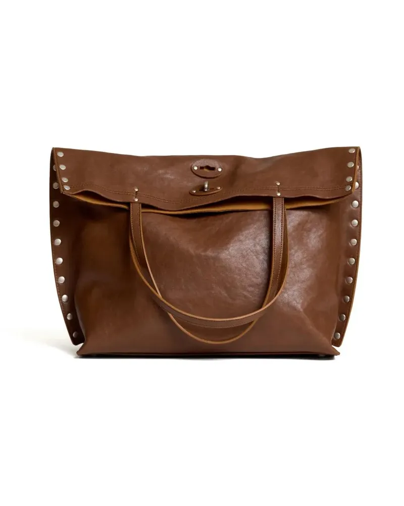 Zanellato Hobo Bags Medium A' Spasso Tobacco Bag braun Braun