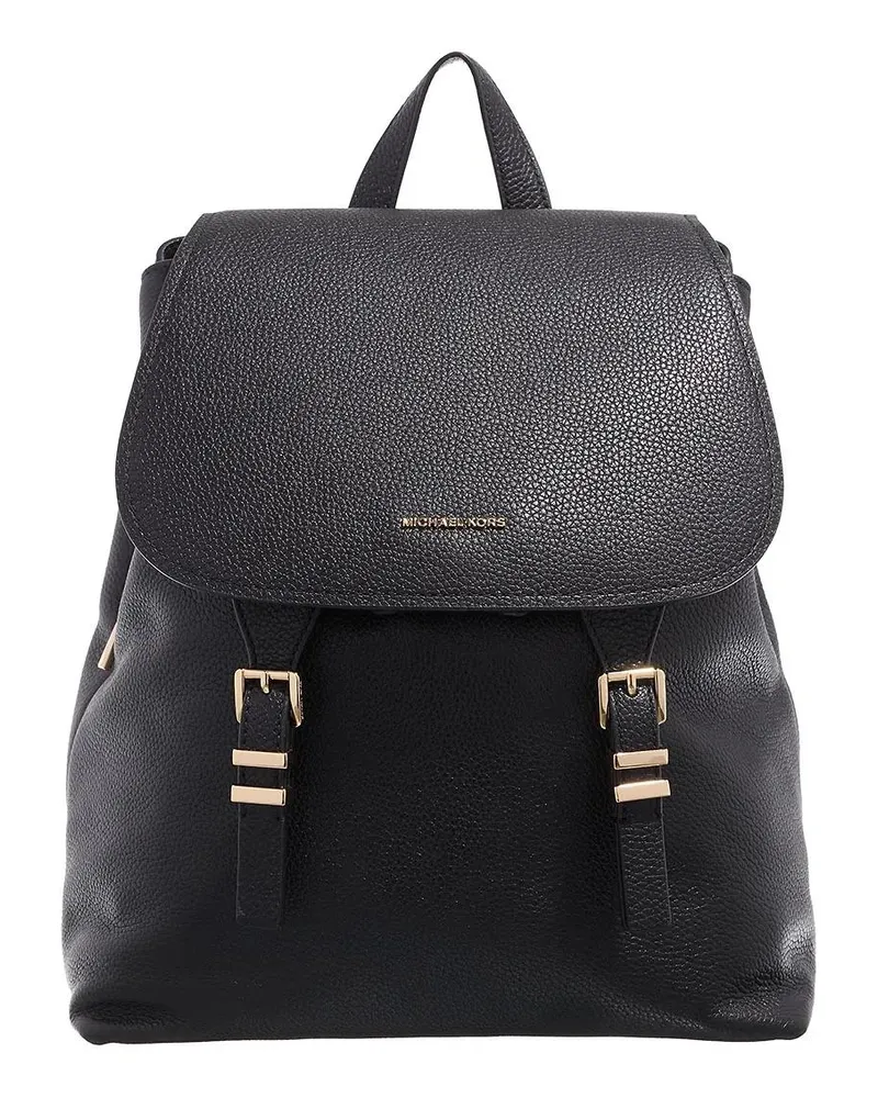 Michael Kors Hobo Bags Quinn Md Flap Backpack schwarz Schwarz