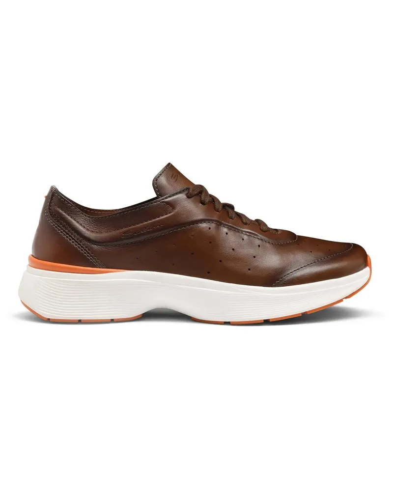 Santoni Low-Top Sneaker Men's leather sneaker weiß Weiß