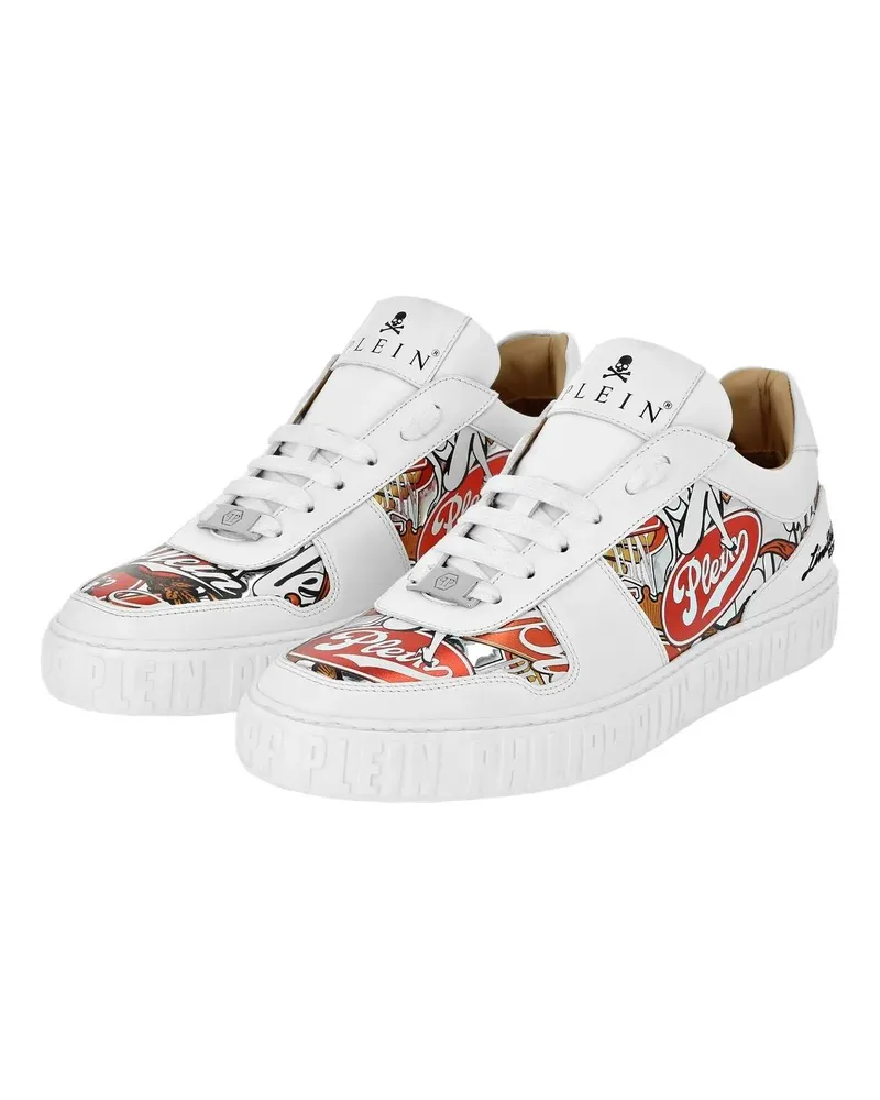 Philipp Plein Low-Top Sneaker Lo-Top Turnschuhe Eagle weiß Weiß